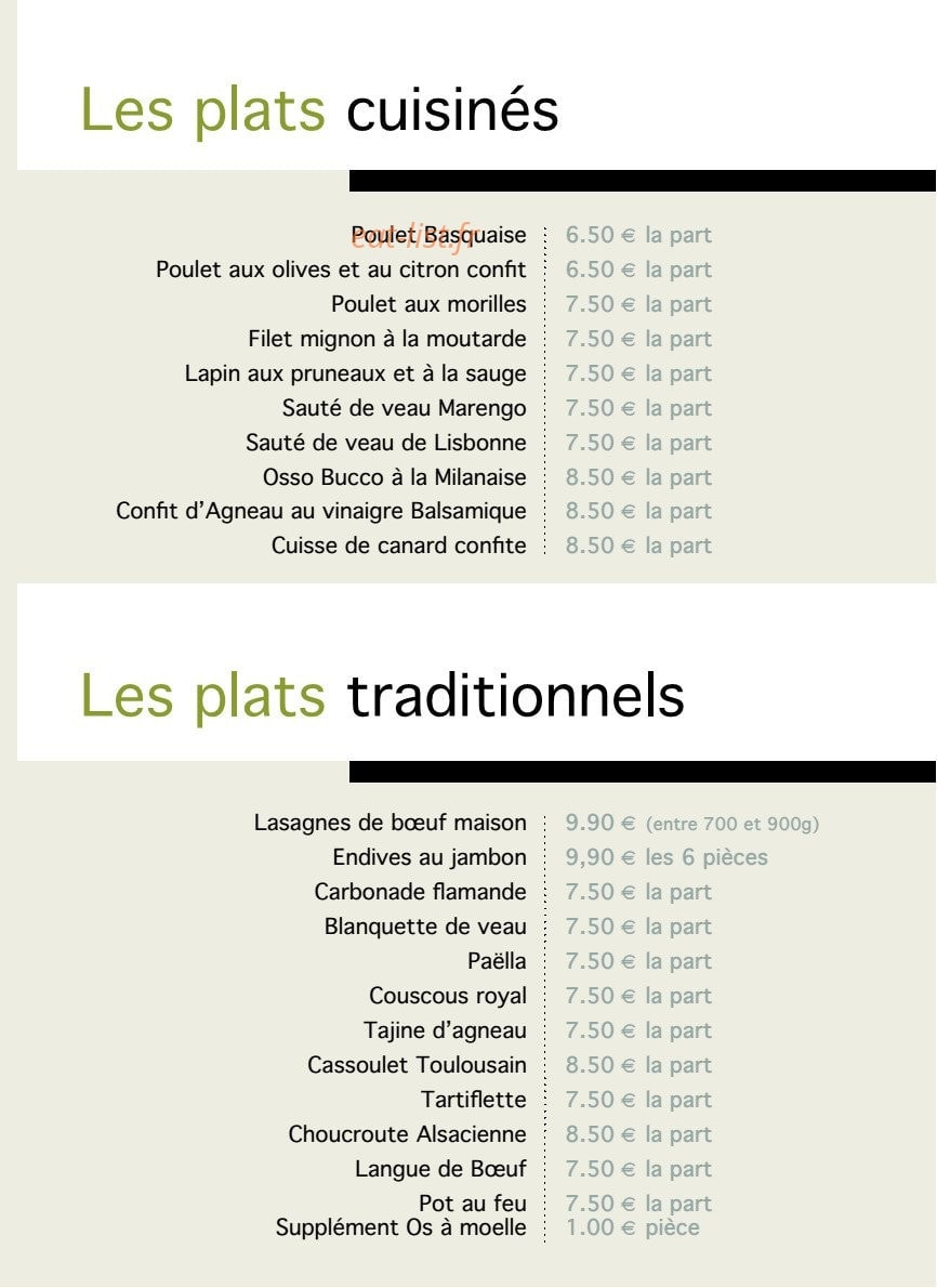 Les Chefs Rôtisseurs — carte page 4