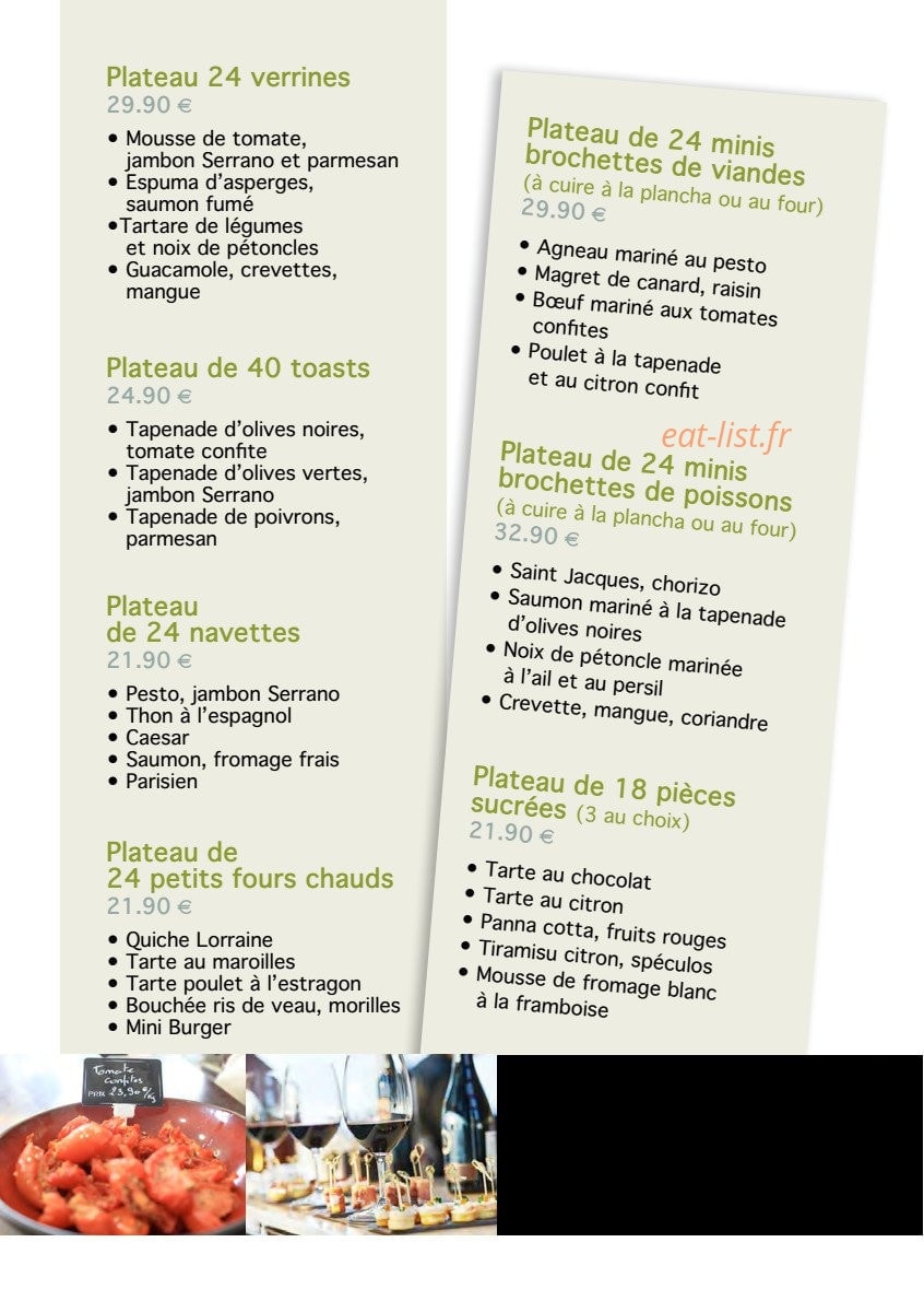 Les Chefs Rôtisseurs — carte page 5