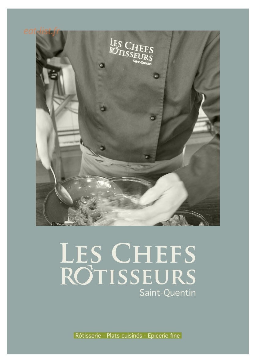 Les Chefs Rôtisseurs — carte page 1
