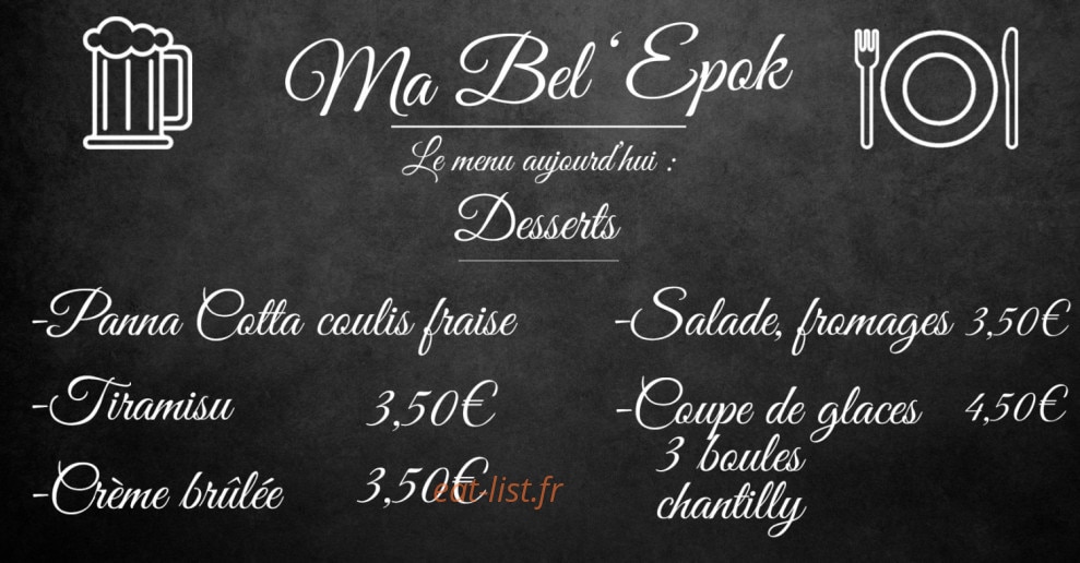 Ma Bel'épok — carte page 3