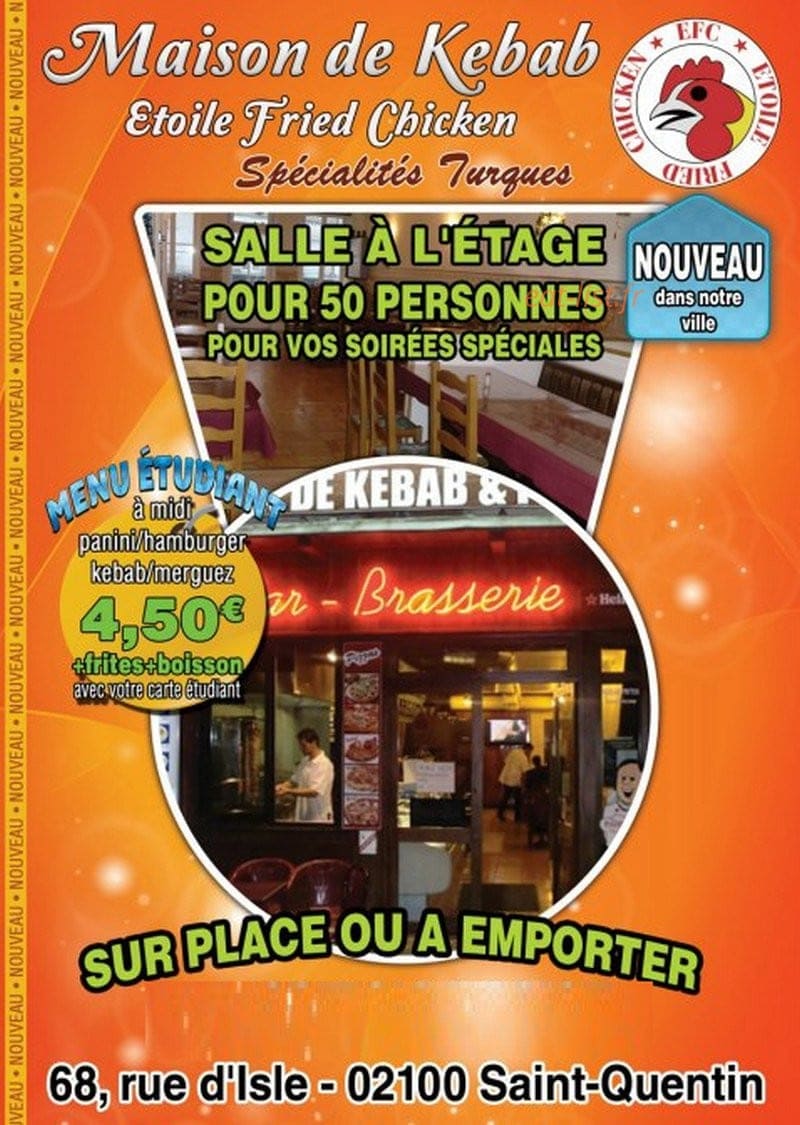 Maison de kebab — carte page 1