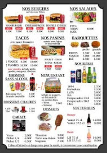 Restaurant Anatolie — carte page 4