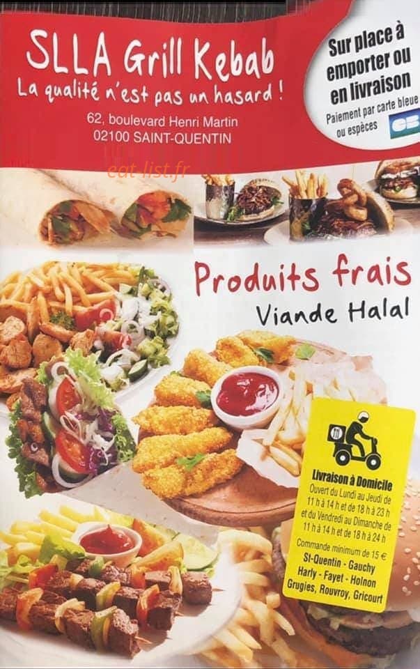 Slla Grill Kebab — carte page 1