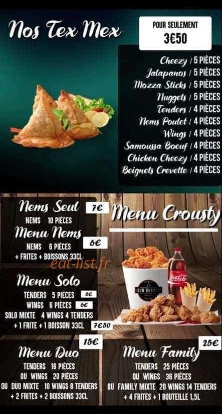 Sun Burger — carte page 5