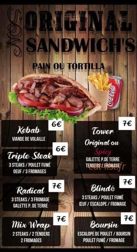 Sun Burger — carte page 8