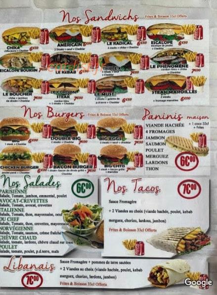 Trapani pizza — carte page 3
