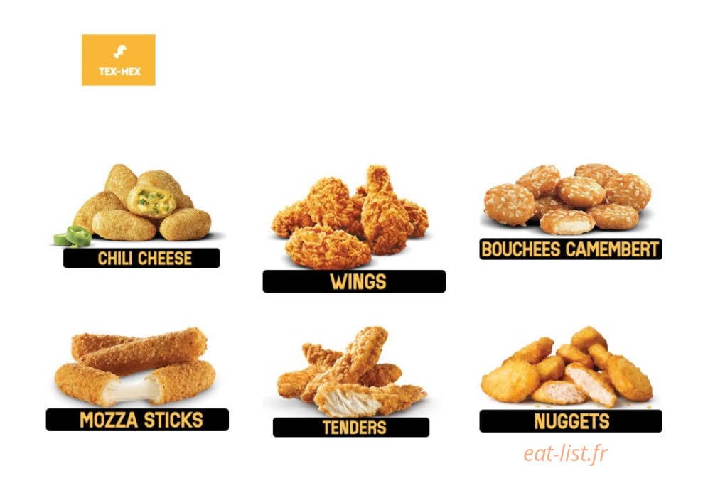 Warrior Burger — carte page 7
