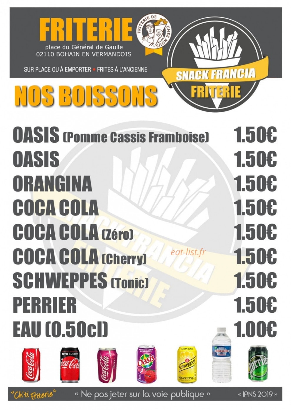 Snack Francia — carte page 2