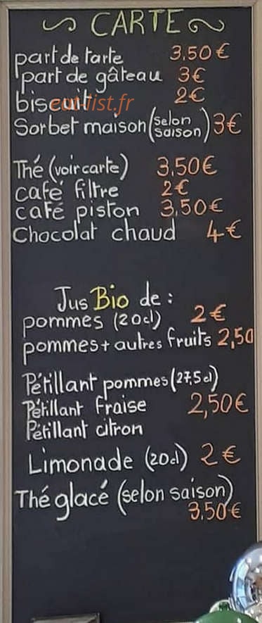Au Chevalier Baltazar — carte page 1