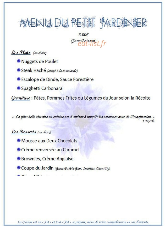 Le Jardin — carte page 4