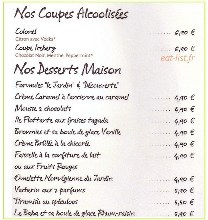 Le Jardin — carte page 12