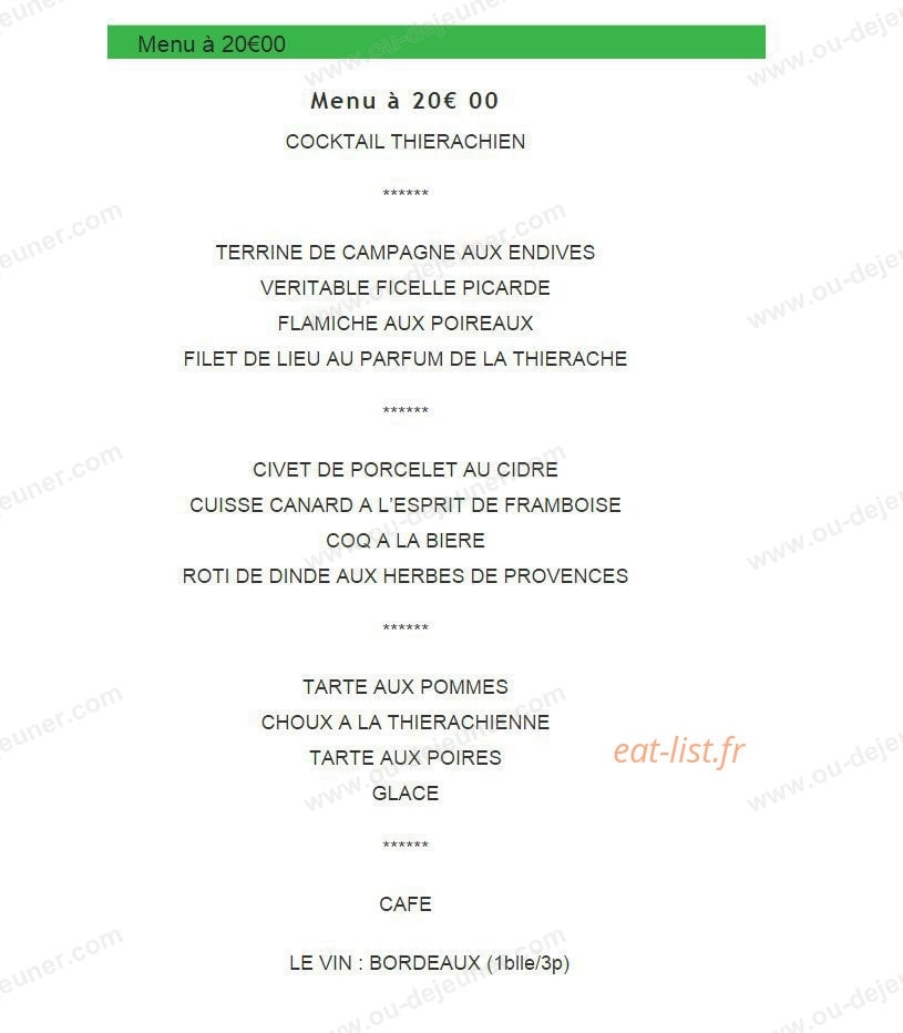 La Ferme de Jonqueuse — carte page 8