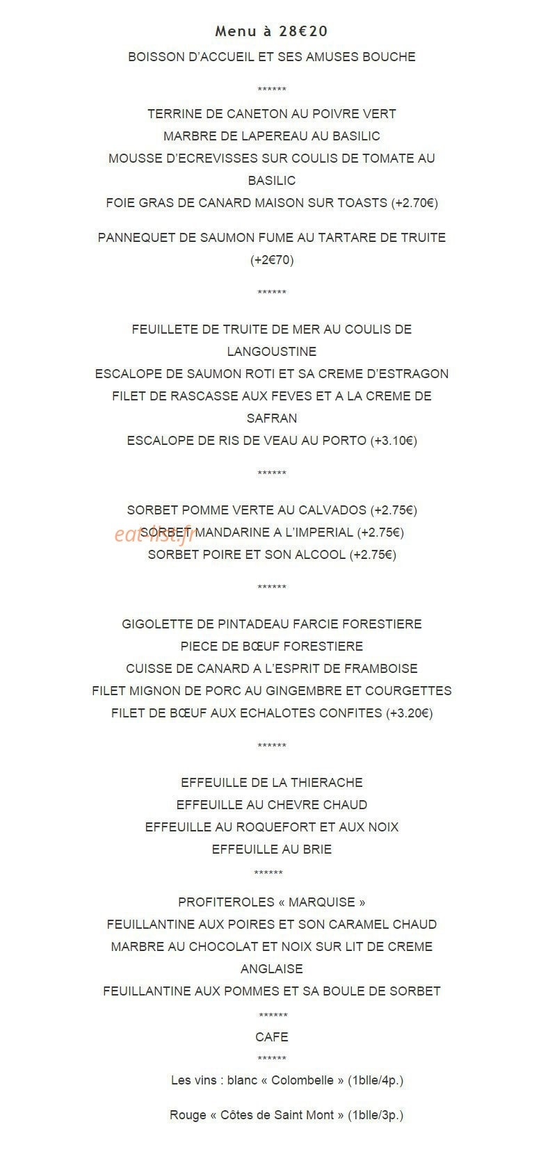La Ferme de Jonqueuse — carte page 12