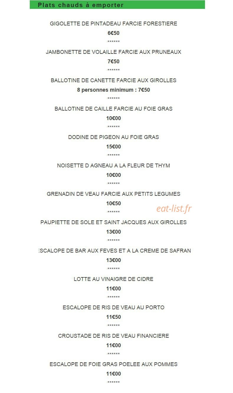 La Ferme de Jonqueuse — carte page 14