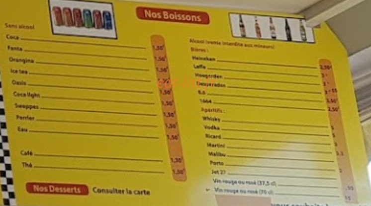 Kebab de vervins — carte page 4
