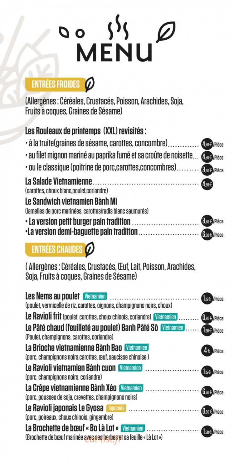 Monsieur Tuan — carte page 2