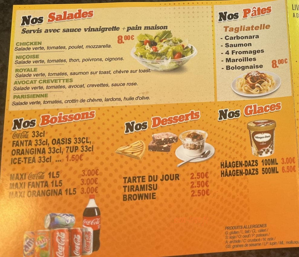 Pizza Panorama — carte page 4