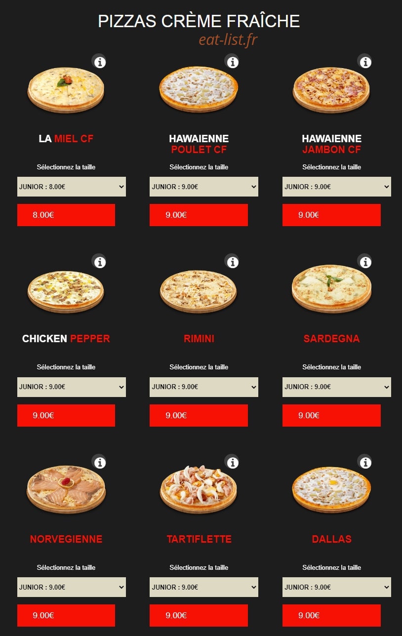Pizza delattre — carte page 6
