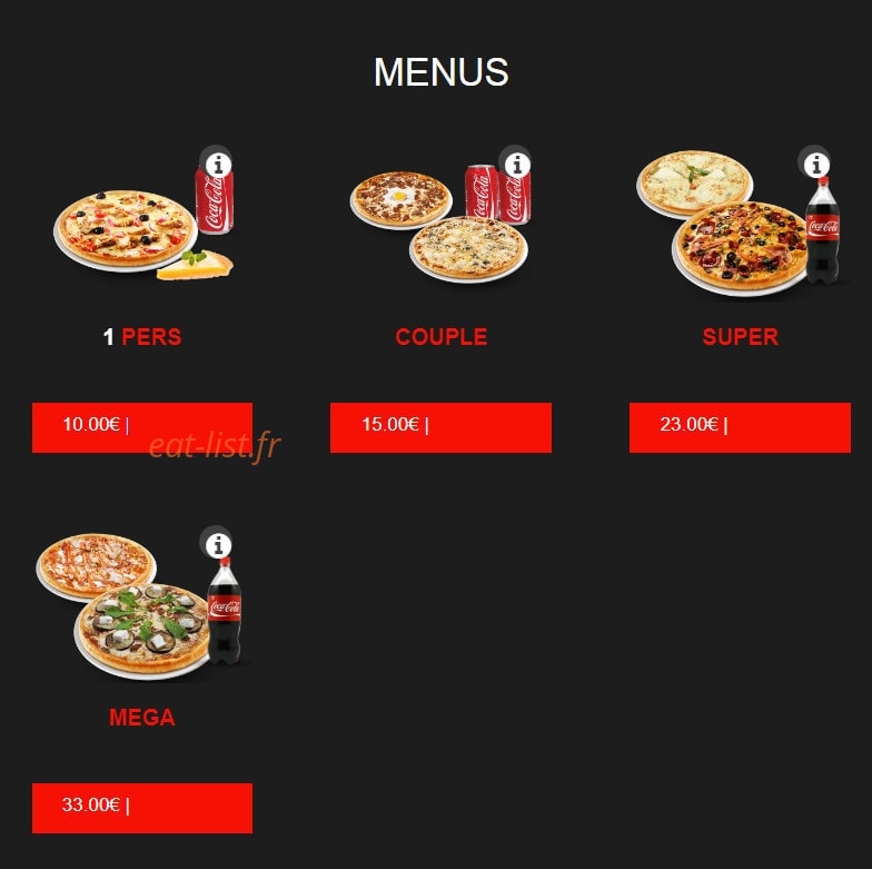 Pizza delattre — carte page 1
