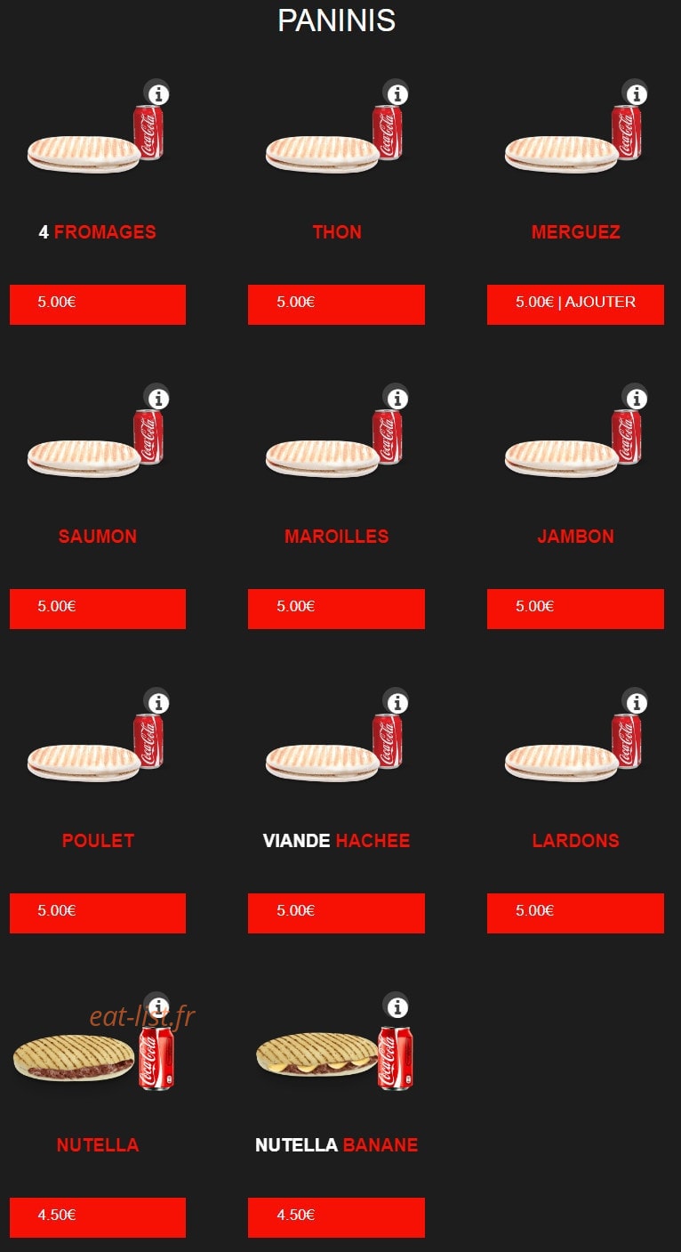 Pizza delattre — carte page 14