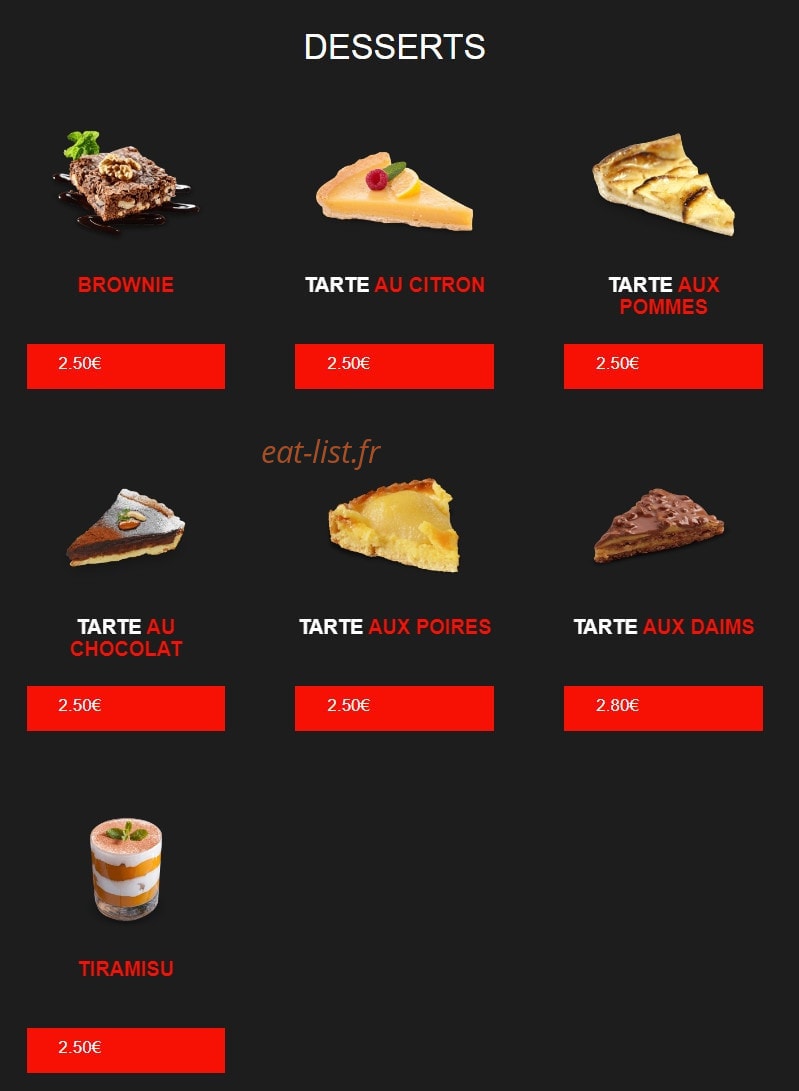 Pizza delattre — carte page 17