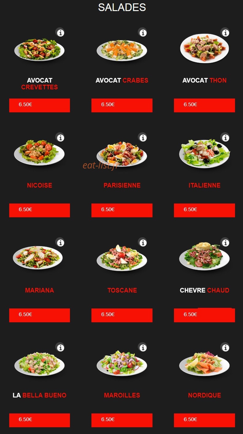 Pizza delattre — carte page 16