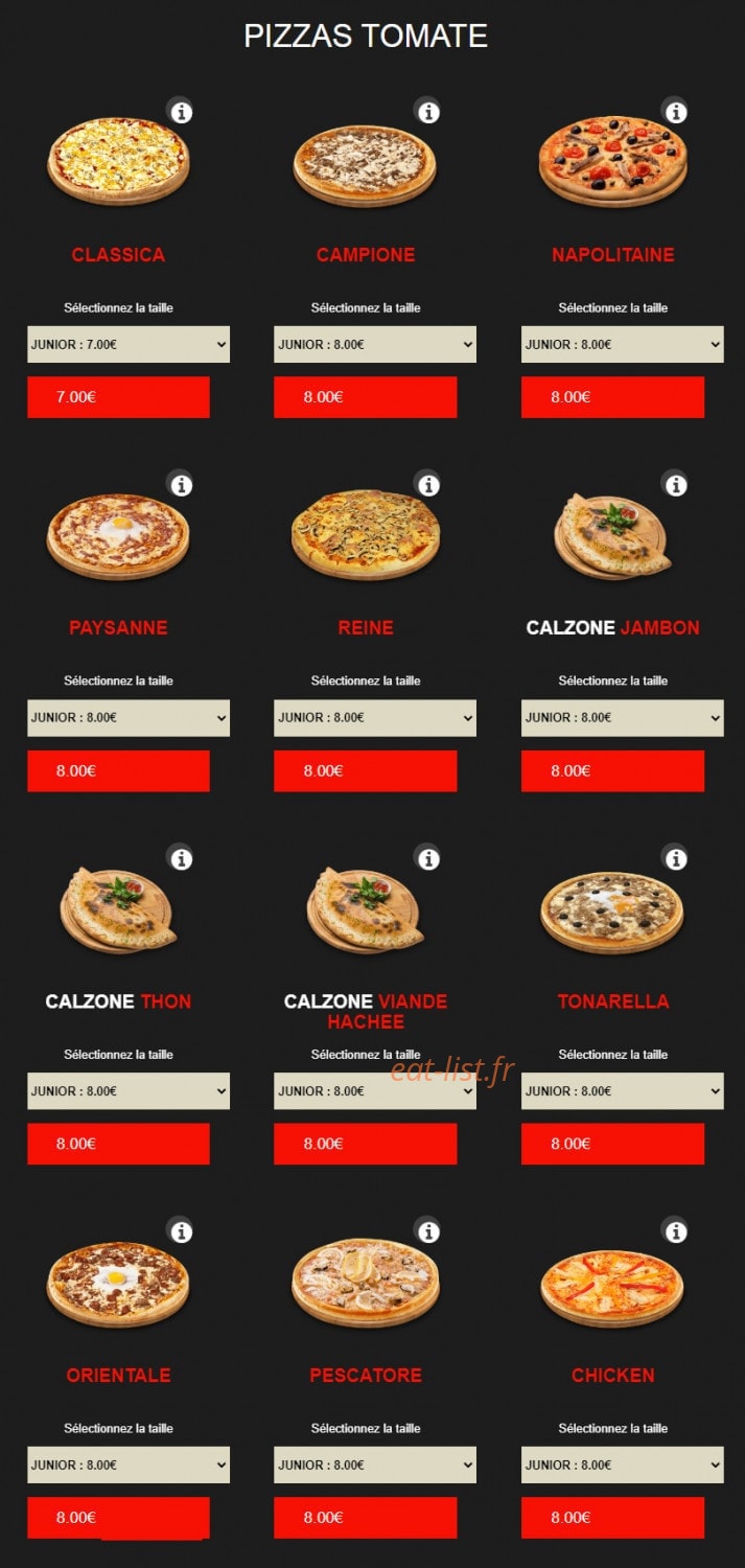 Pizza delattre — carte page 3