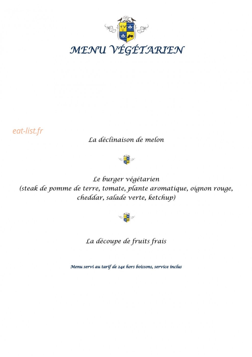 Le Relais de Fleurette — carte page 6