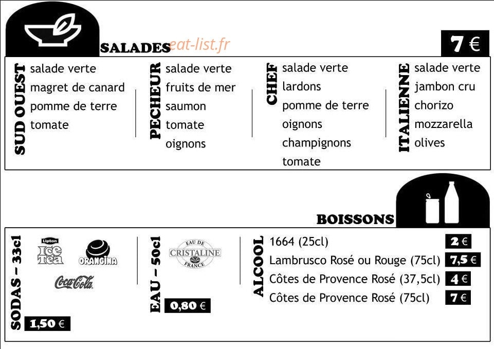 Pizza Feu de Bois — carte page 2