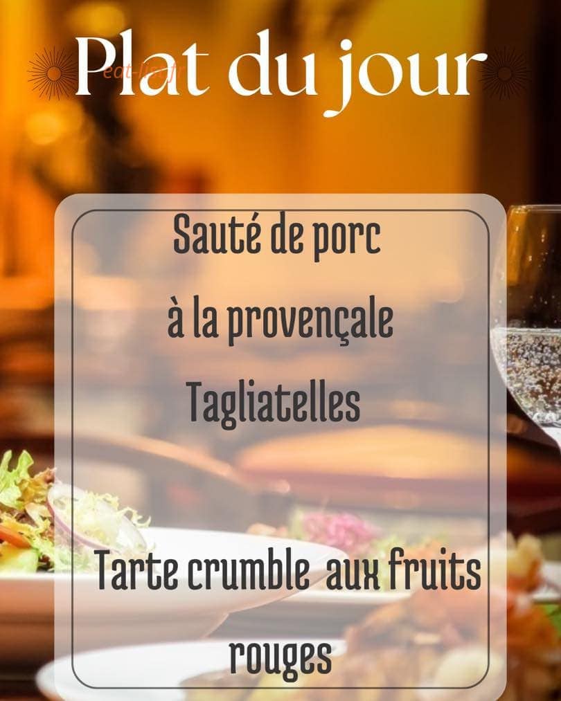 Carte et menu de Brasserie de l'Astrée à Le Nouvion en Thierache — Les plats du jours