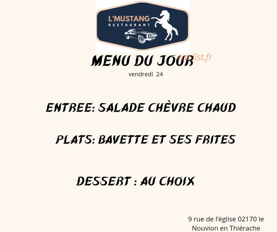 L'Mustang — carte page 1