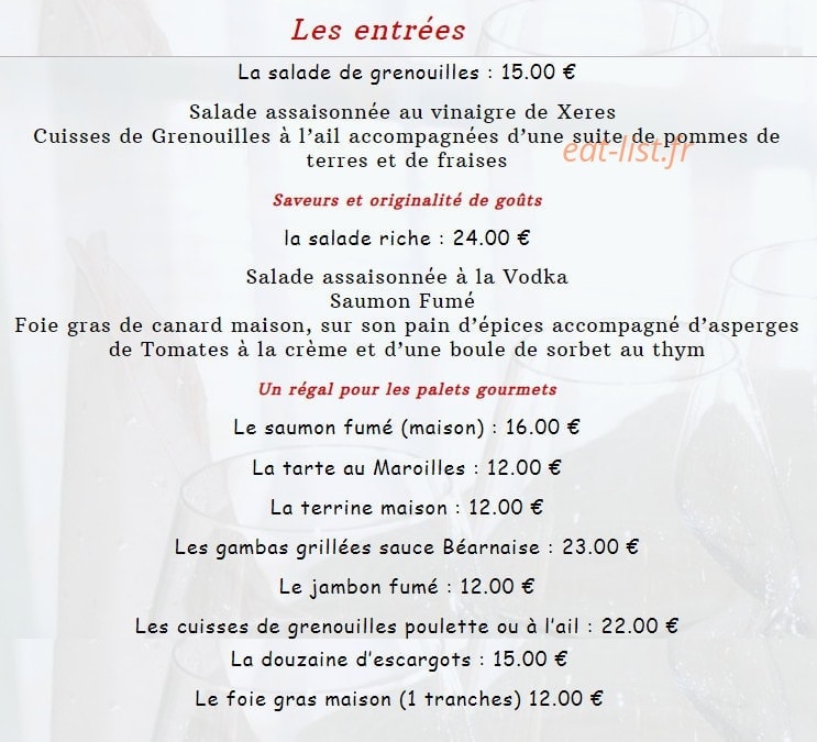 Le Lord Godet — carte page 6