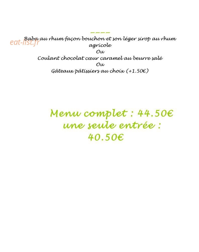 Restaurant de la Mairie — carte page 7