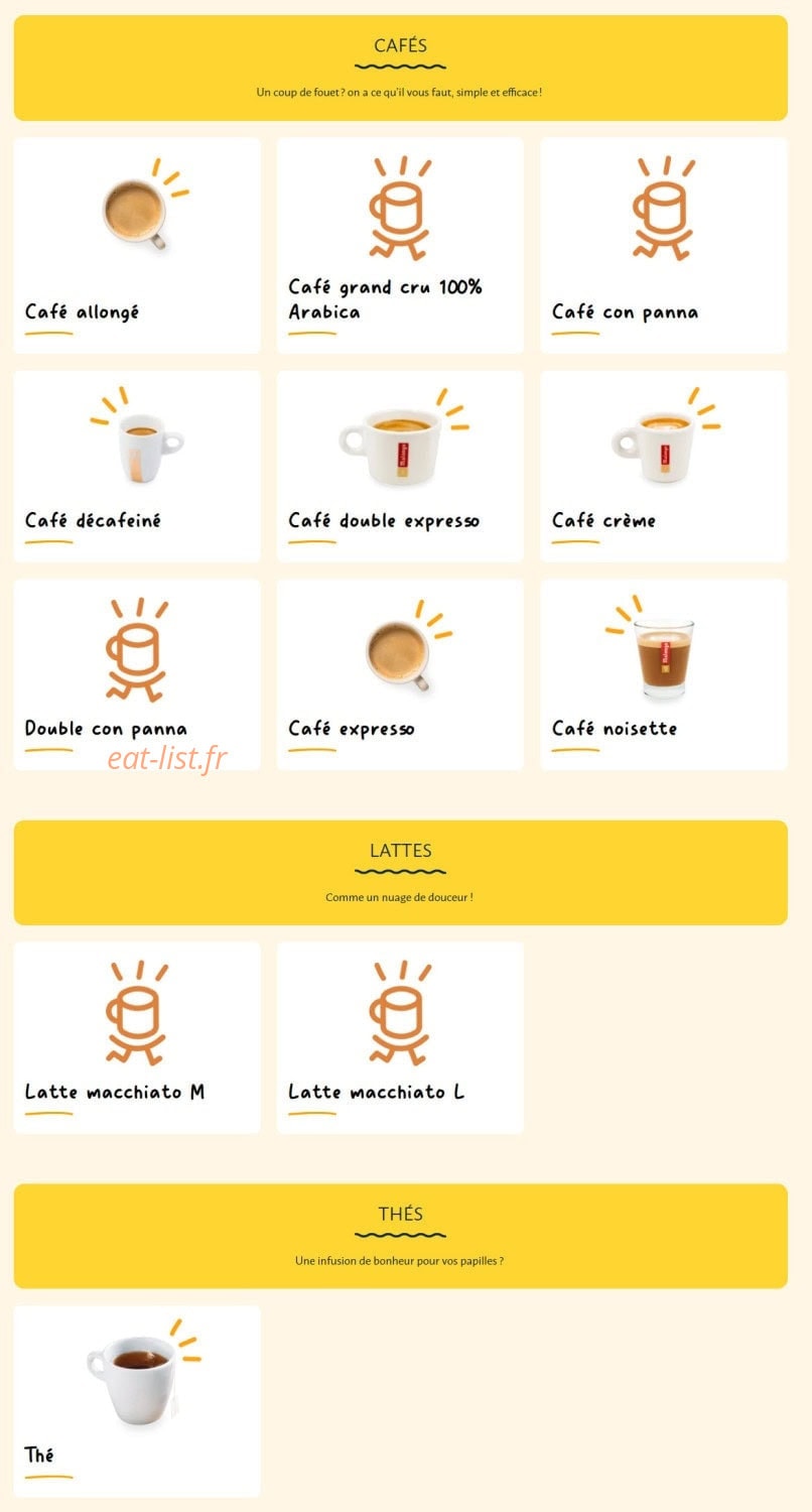La Croissanterie — carte page 11