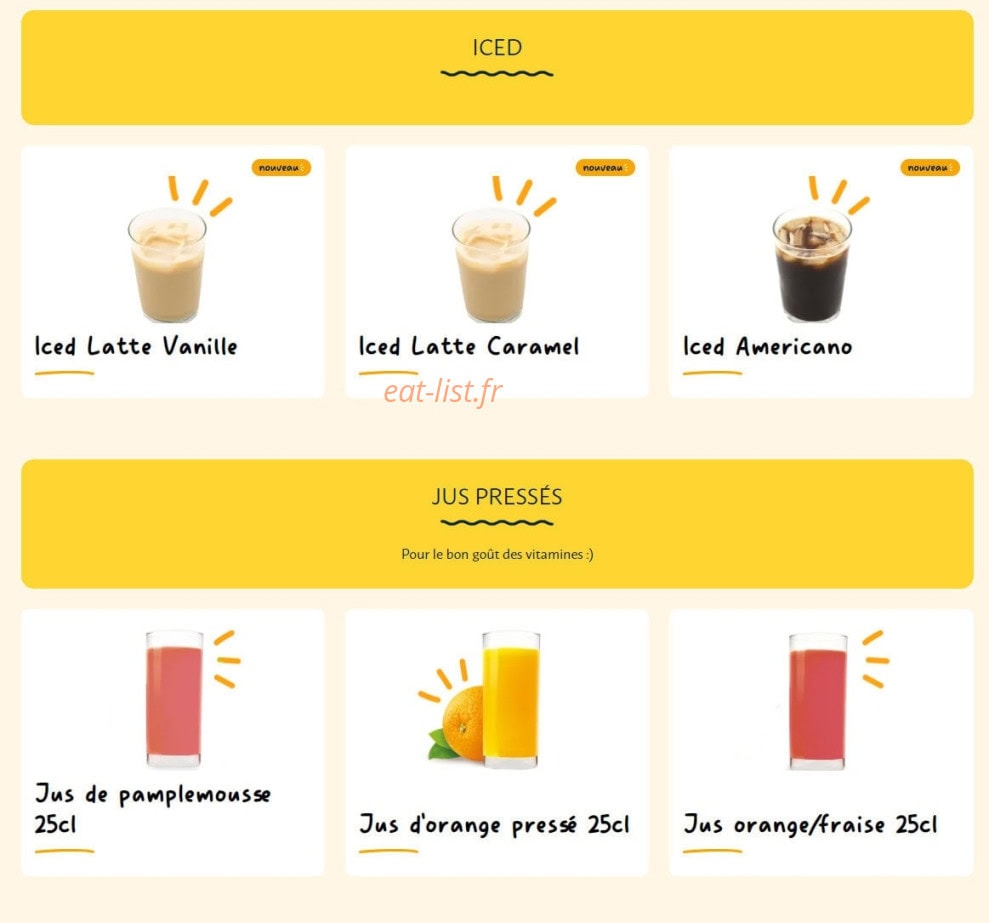 La Croissanterie — carte page 12