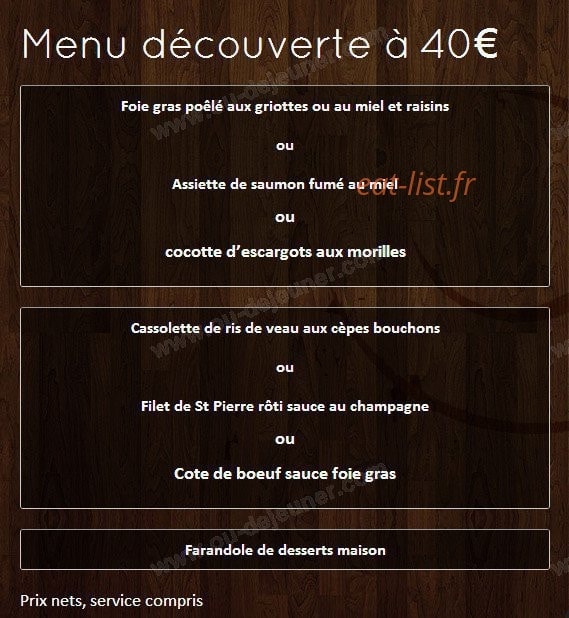 La Grignotine — carte page 6