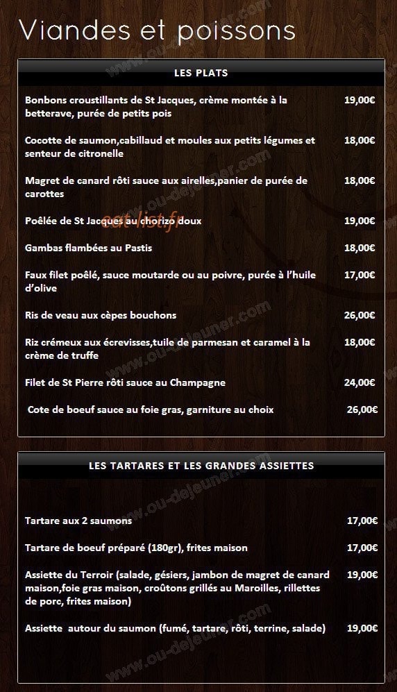 La Grignotine — carte page 3