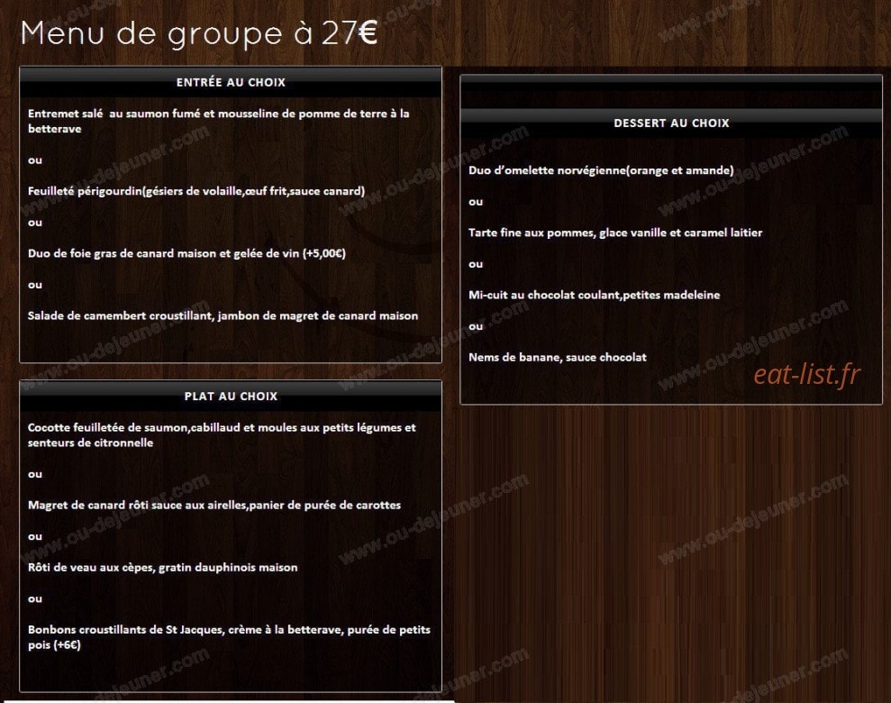 La Grignotine — carte page 7
