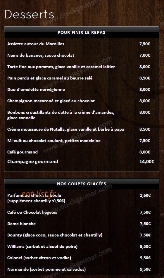 La Grignotine — carte page 4
