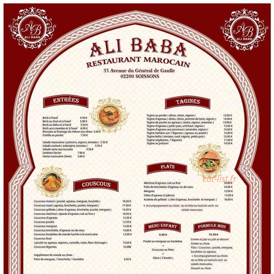 Ali Baba — carte page 1