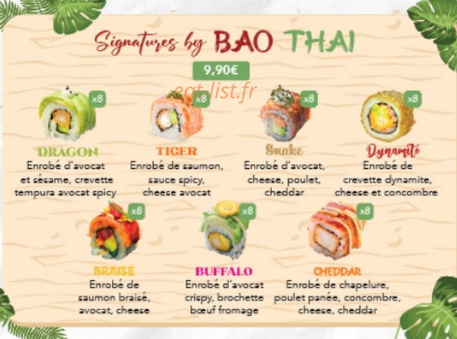 Bao thaï — carte page 3