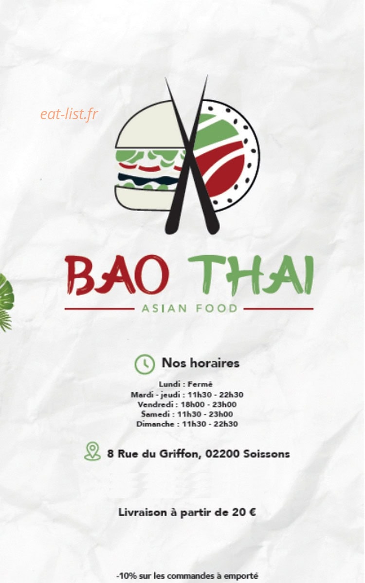 Bao thaï — carte page 1