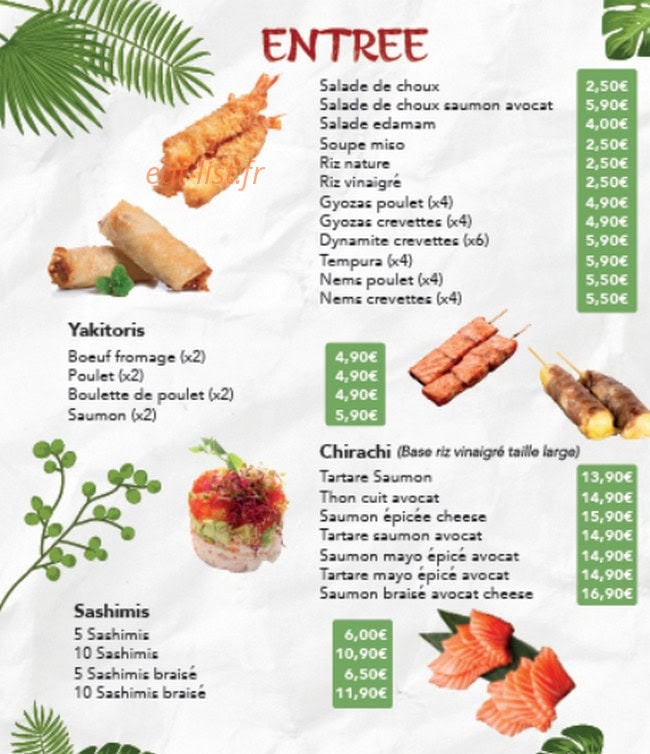 Bao thaï — carte page 5