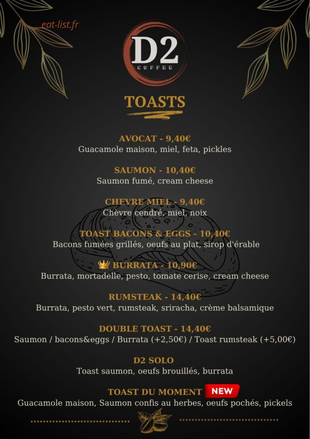 D2 Coffee — carte page 6