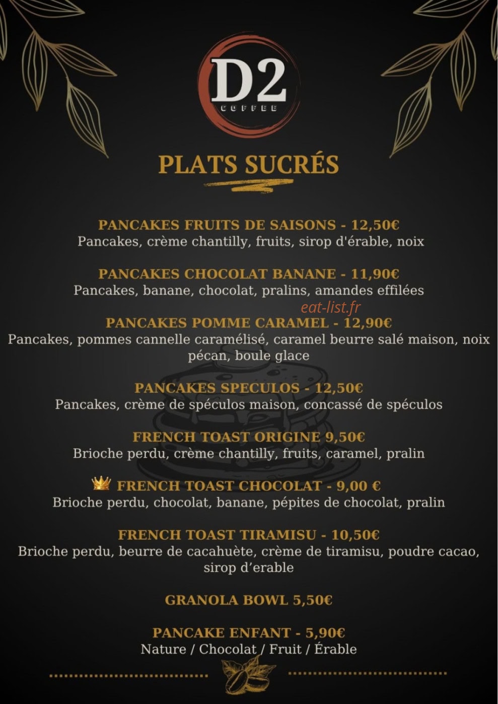 D2 Coffee — carte page 7