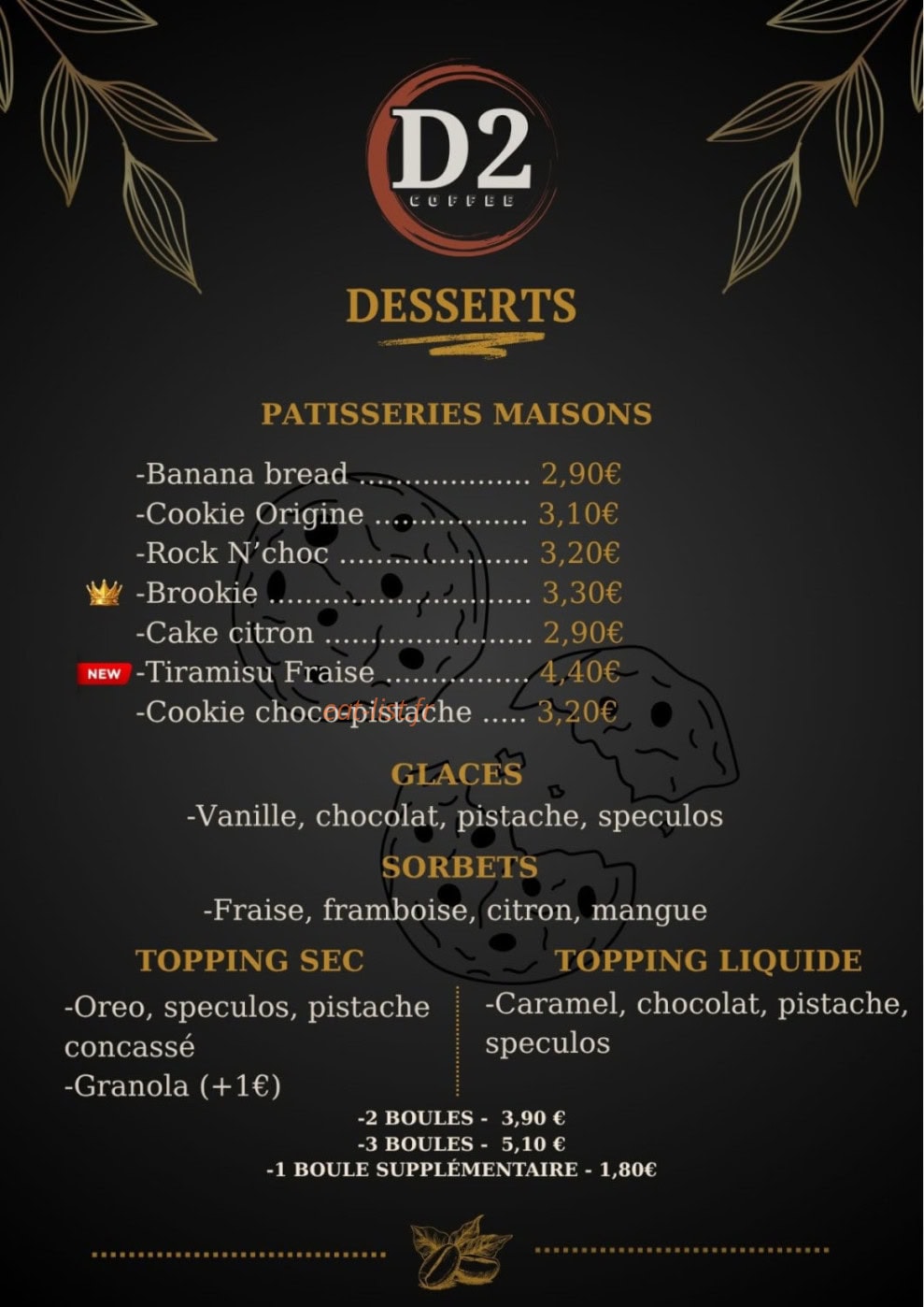 D2 Coffee — carte page 8