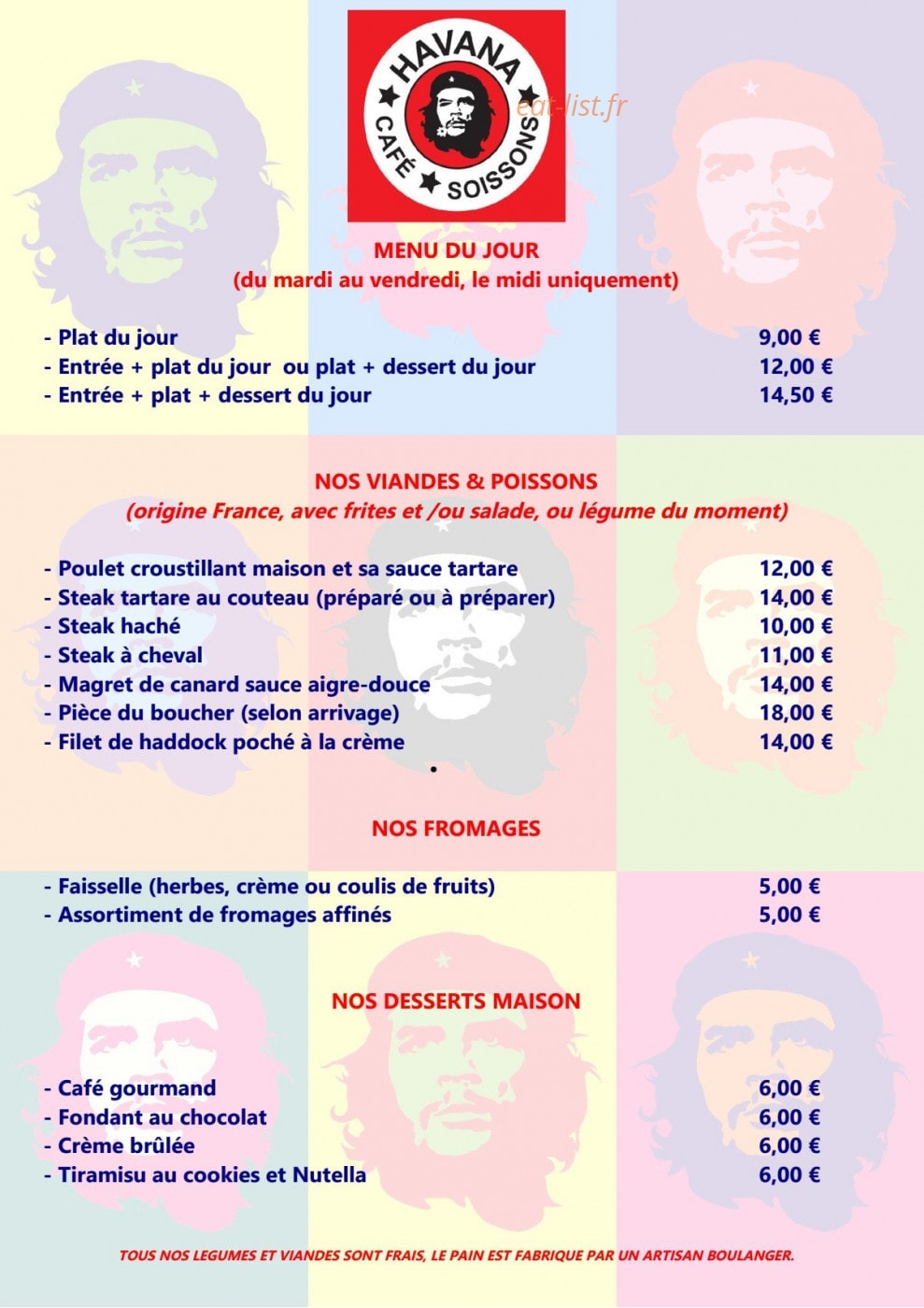 Havana Café — carte page 2