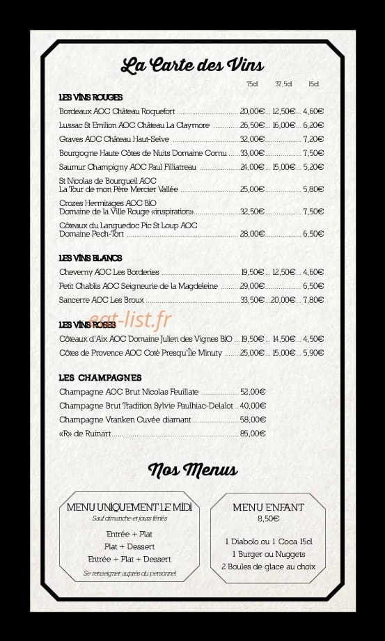 La Bourse Aux Grains — carte page 6