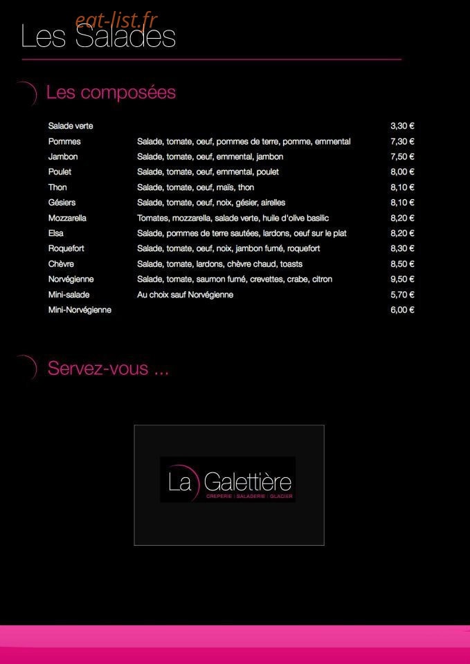 La Galettière — carte page 4