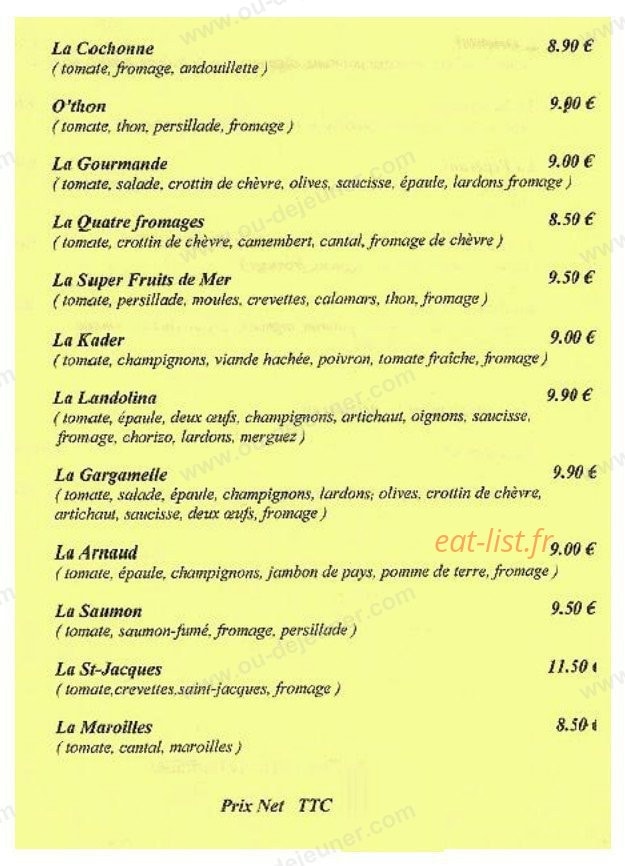 La Landolina — carte page 3